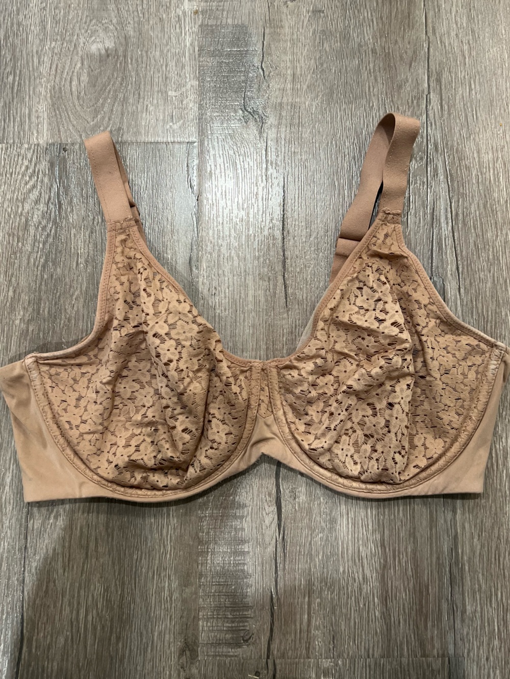 Chantelle Beige Lace Underwire Bra